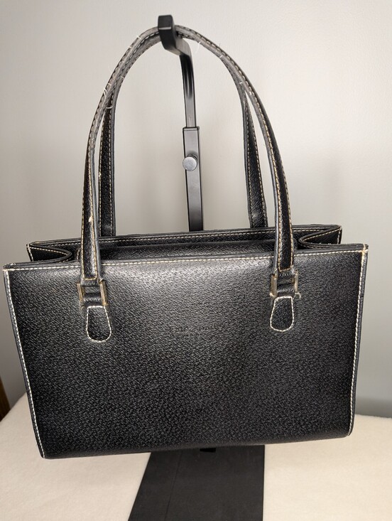 kate spade Handbags - Vintage Kate Spade Black Leather Mini Sam Tote Bag
